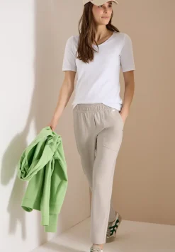 Mid Waist Slim Legs broek in casual fit