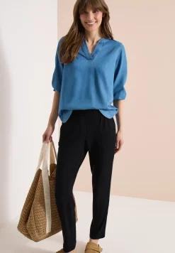 Mid Waist Slim Legs broek in casual fit