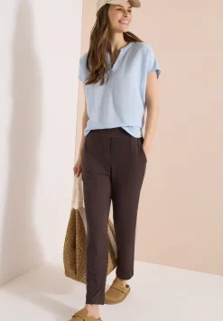 Mid Waist Slim Legs broek in casual fit