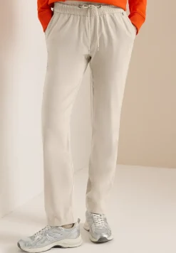 Mid Waist Slim Legs broek in casual fit