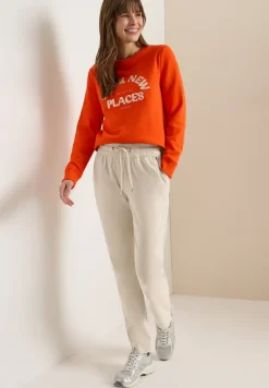 Mid Waist Slim Legs broek in casual fit