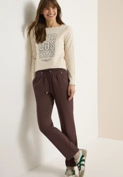 Mid Waist Slim Legs broek in casual fit