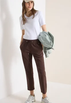 Mid Waist Slim Legs broek in casual fit
