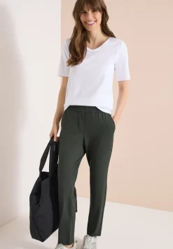 Mid Waist Slim Legs broek in casual fit