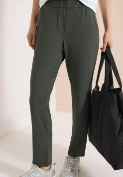 Mid Waist Slim Legs broek in casual fit