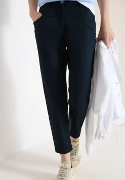 Mid Waist Slim Legs broek in casual fit