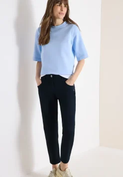 Mid Waist Slim Legs broek in casual fit