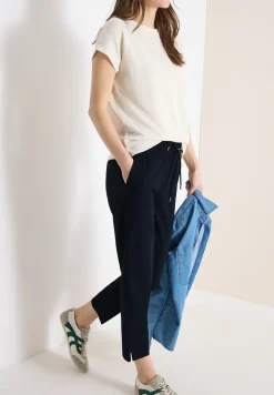 Mid Waist Slim Legs broek in casual fit