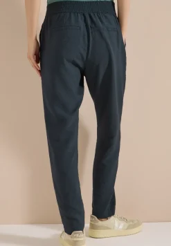 Mid Waist Slim Legs broek in Loose Fit