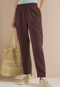 Mid Waist Slim Legs broek in Loose Fit