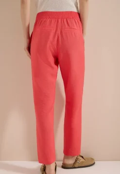 Mid Waist Slim Legs broek in Loose Fit