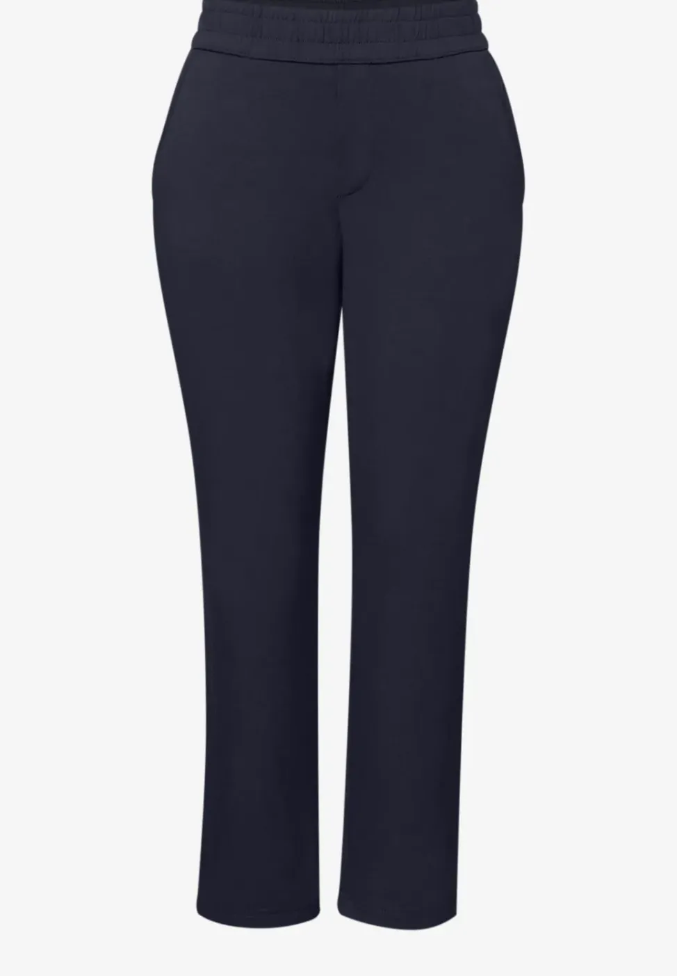 Mid Waist Slim Legs broek in Loose Fit