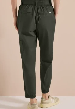 Mid Waist Slim Legs broek in Loose Fit