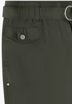 Mid Waist Slim Legs broek in Loose Fit