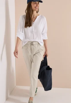 Mid Waist Slim Legs broek in Loose Fit
