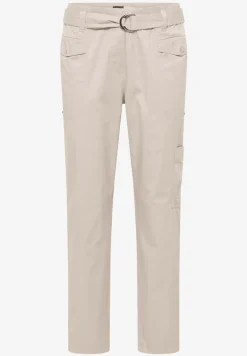 Mid Waist Slim Legs broek in Loose Fit