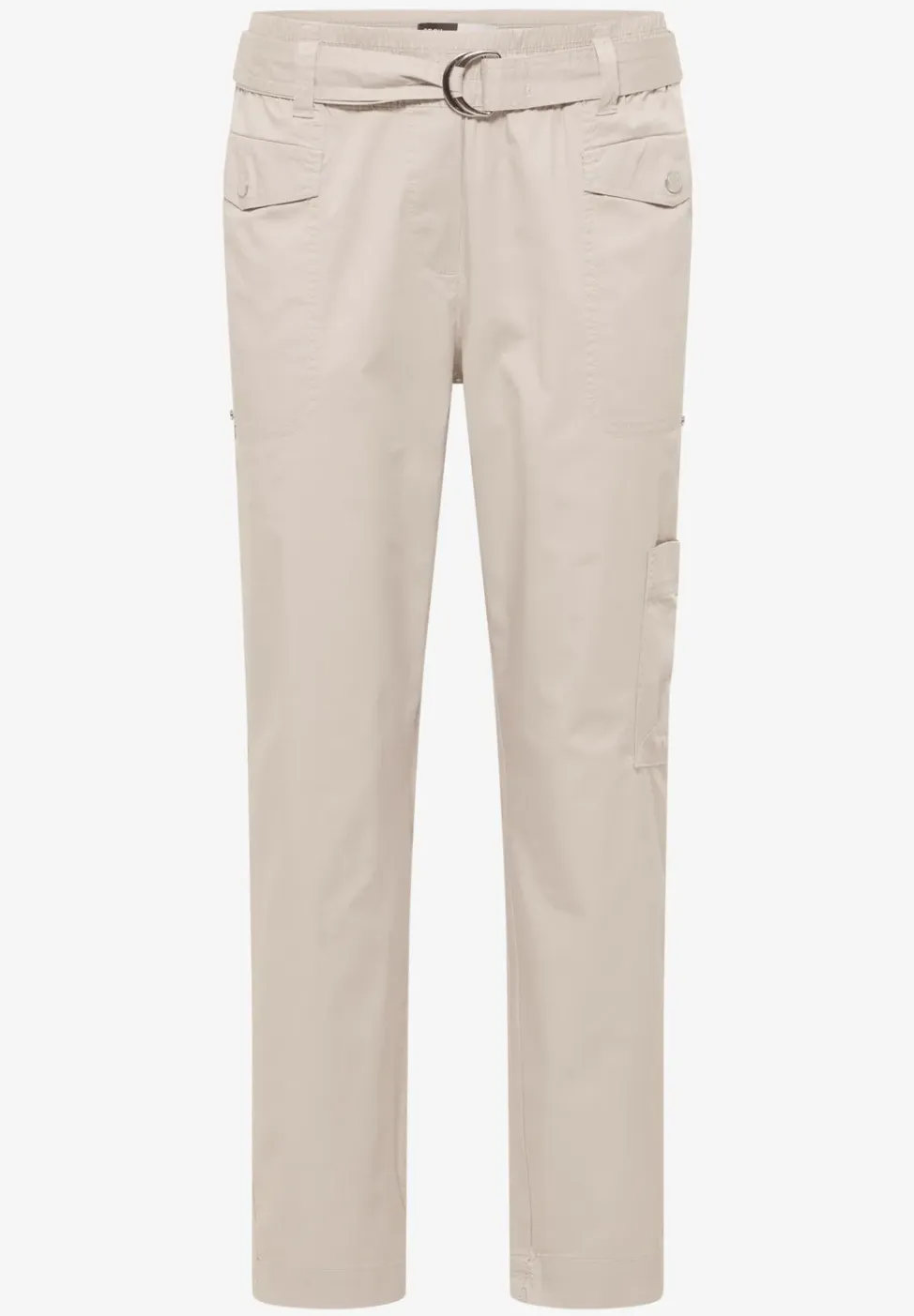 Mid Waist Slim Legs broek in Loose Fit