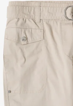 Mid Waist Slim Legs broek in Loose Fit