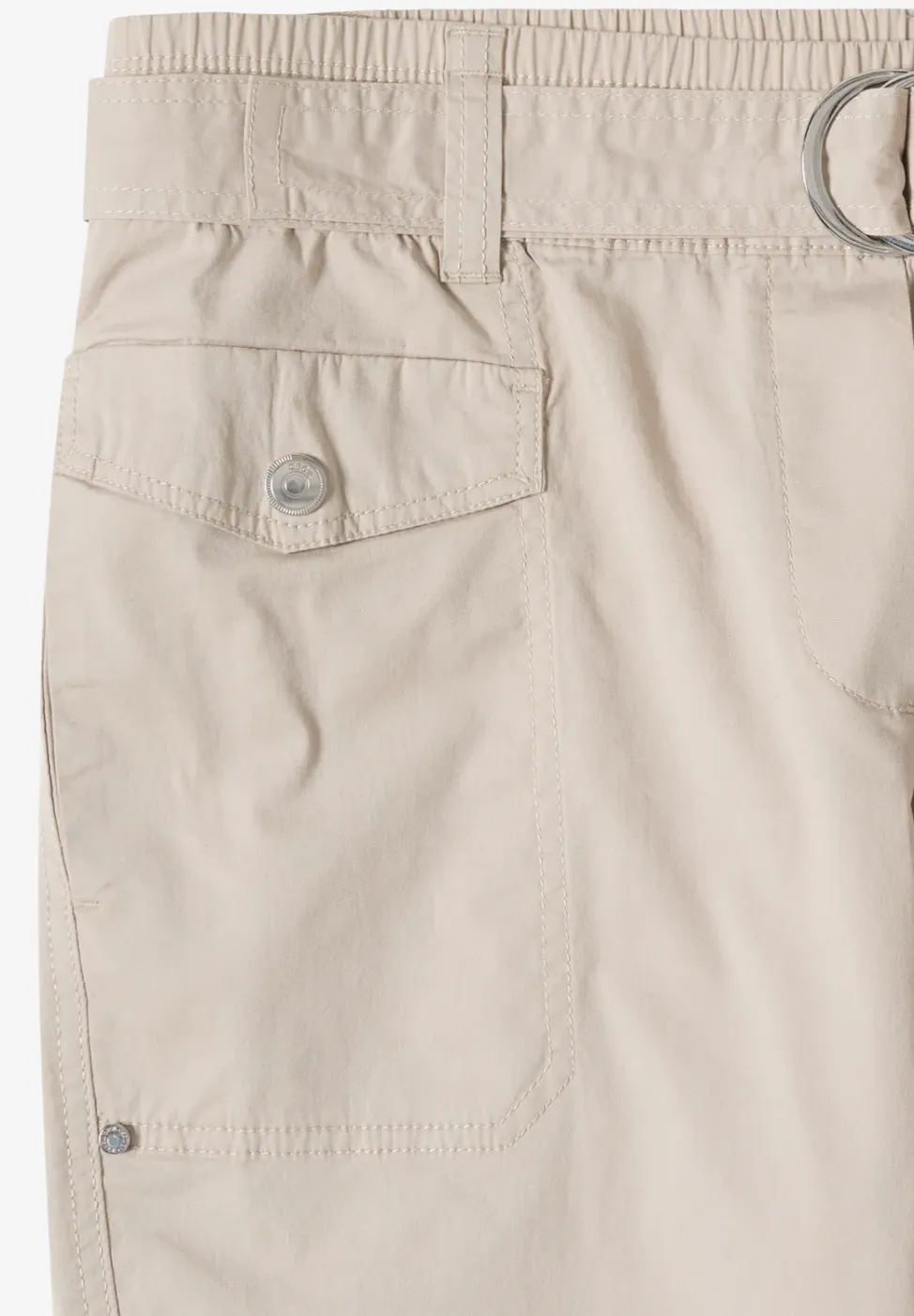 Mid Waist Slim Legs broek in Loose Fit