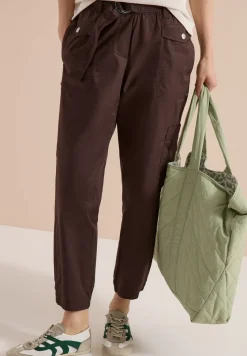 Mid Waist Slim Legs broek in Loose Fit