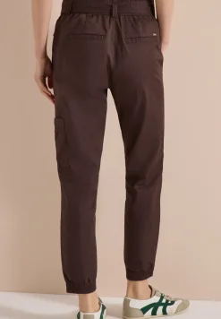 Mid Waist Slim Legs broek in Loose Fit