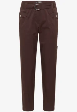 Mid Waist Slim Legs broek in Loose Fit