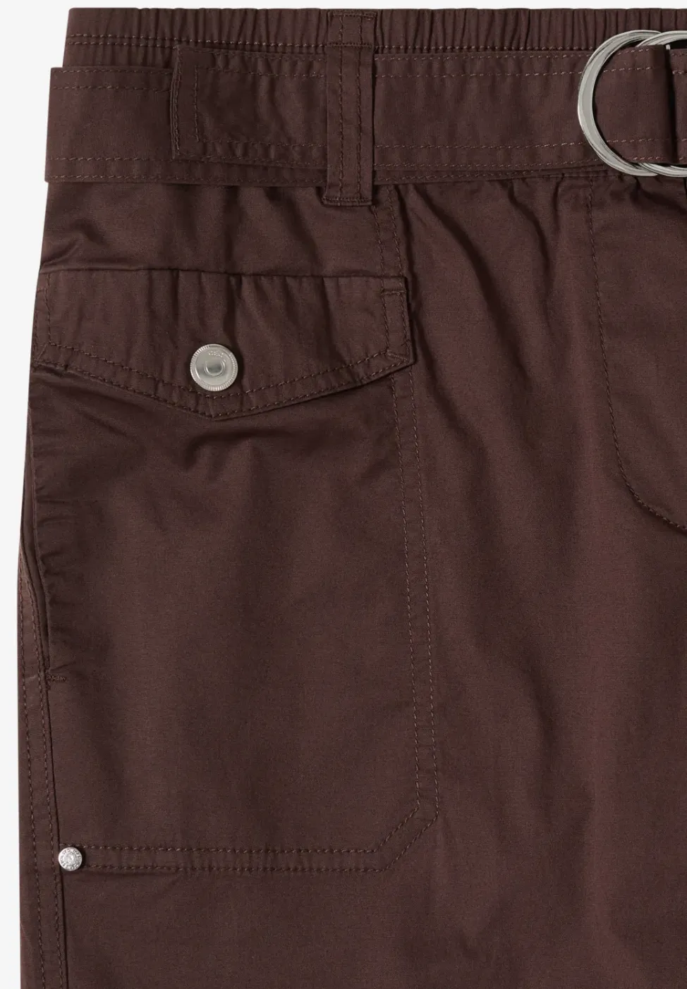 Mid Waist Slim Legs broek in Loose Fit