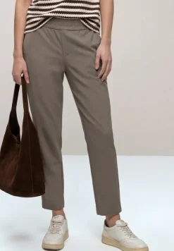 Mid Waist Slim Legs broek in Loose Fit