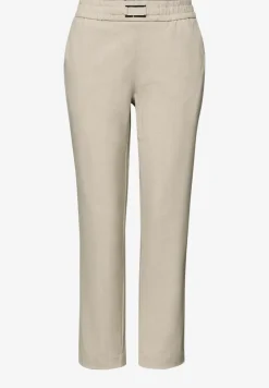 Mid Waist Slim Legs broek met gesp
