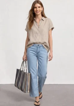 Mid Waist Wide Legs jeans in Loose Fit