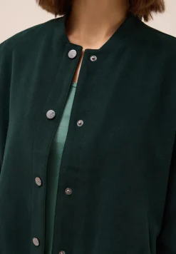 Mini ribfluwelen blouson