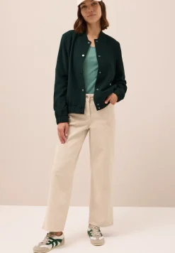 Mini ribfluwelen blouson