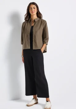 Mini corduroy overhemd blouse