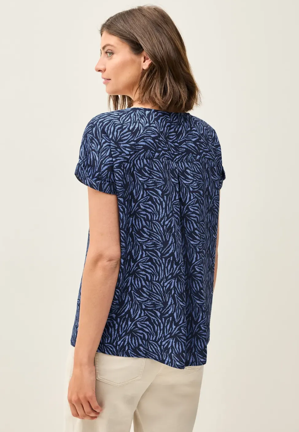 Minimal print blouse shirt