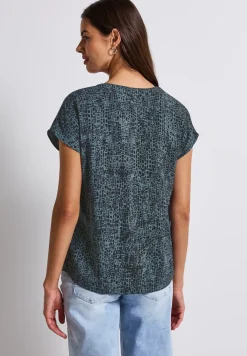 Minimal print blouse shirt