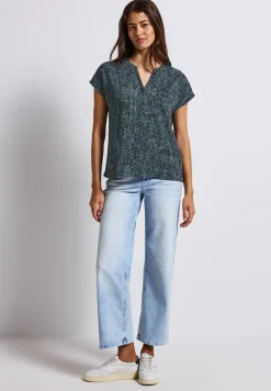 Minimal print blouse shirt