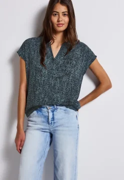 Minimal print blouse shirt