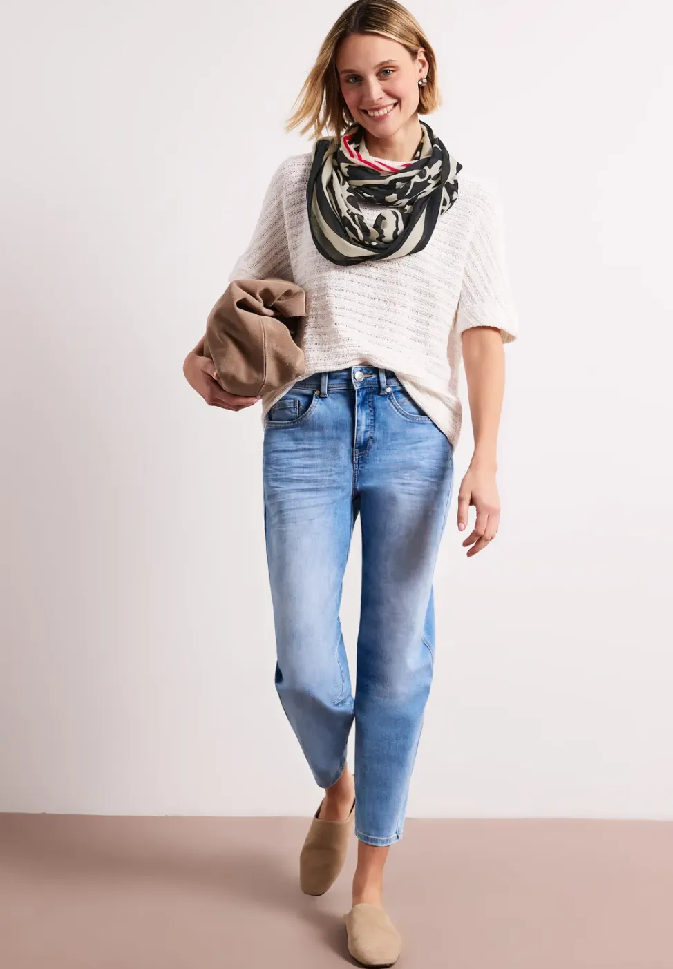 Modal lussjaal met print