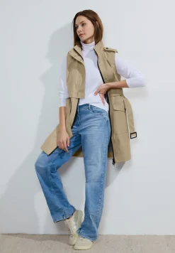 Moderne trench-bodywarmer