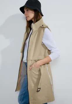 Moderne trench-bodywarmer