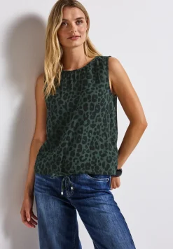 Mousseline blouse top met print