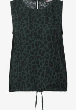 Mousseline blouse top met print