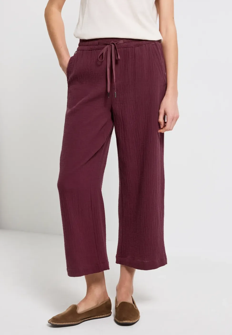 Mousseline broek Wide Legs