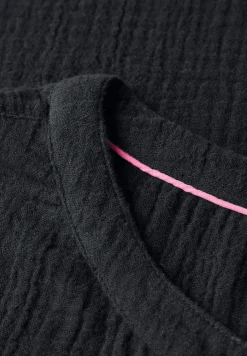 Mousseline jurk in effen kleur