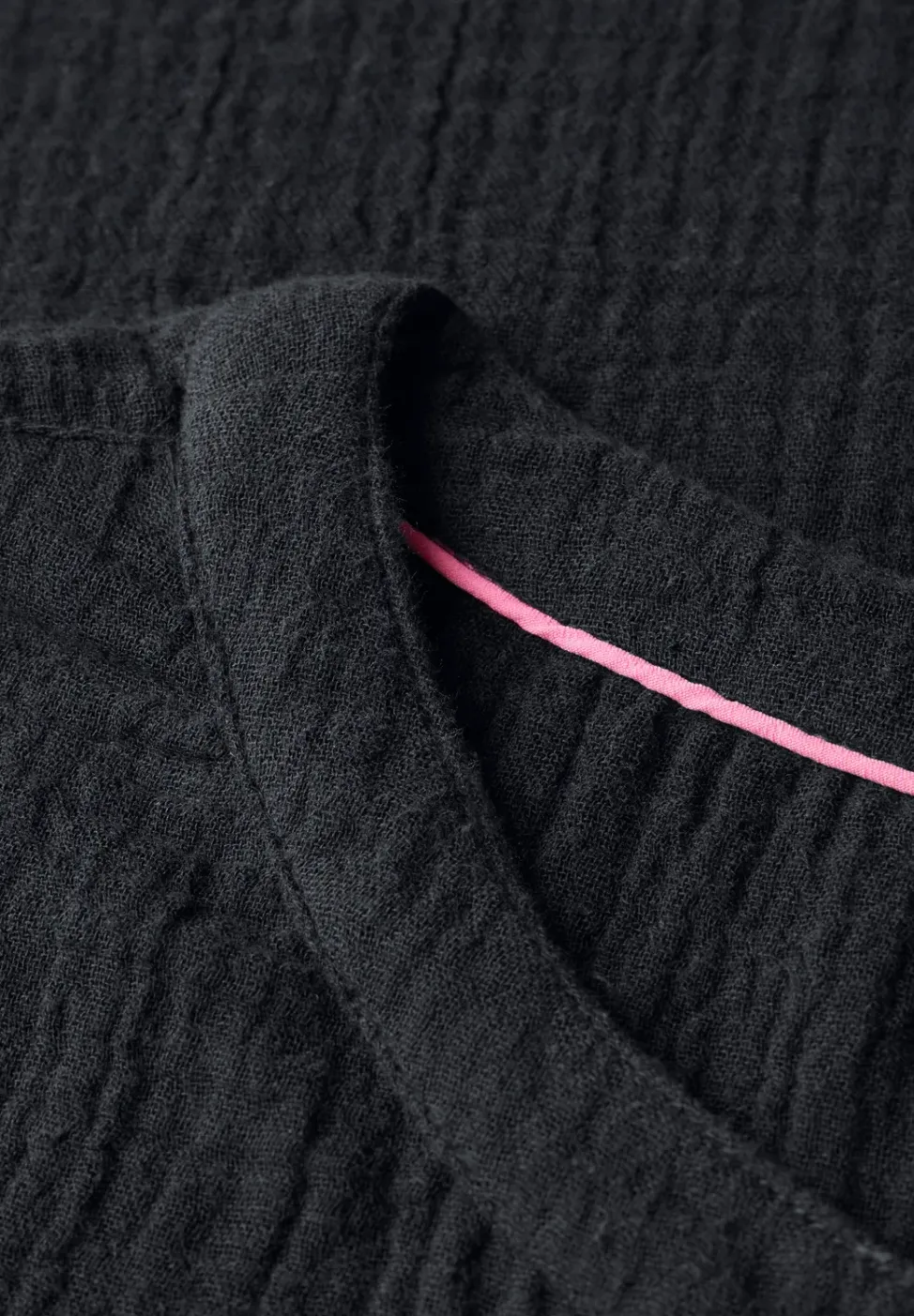 Mousseline jurk in effen kleur
