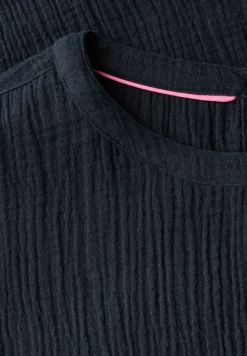 Mousseline jurk in effen kleur