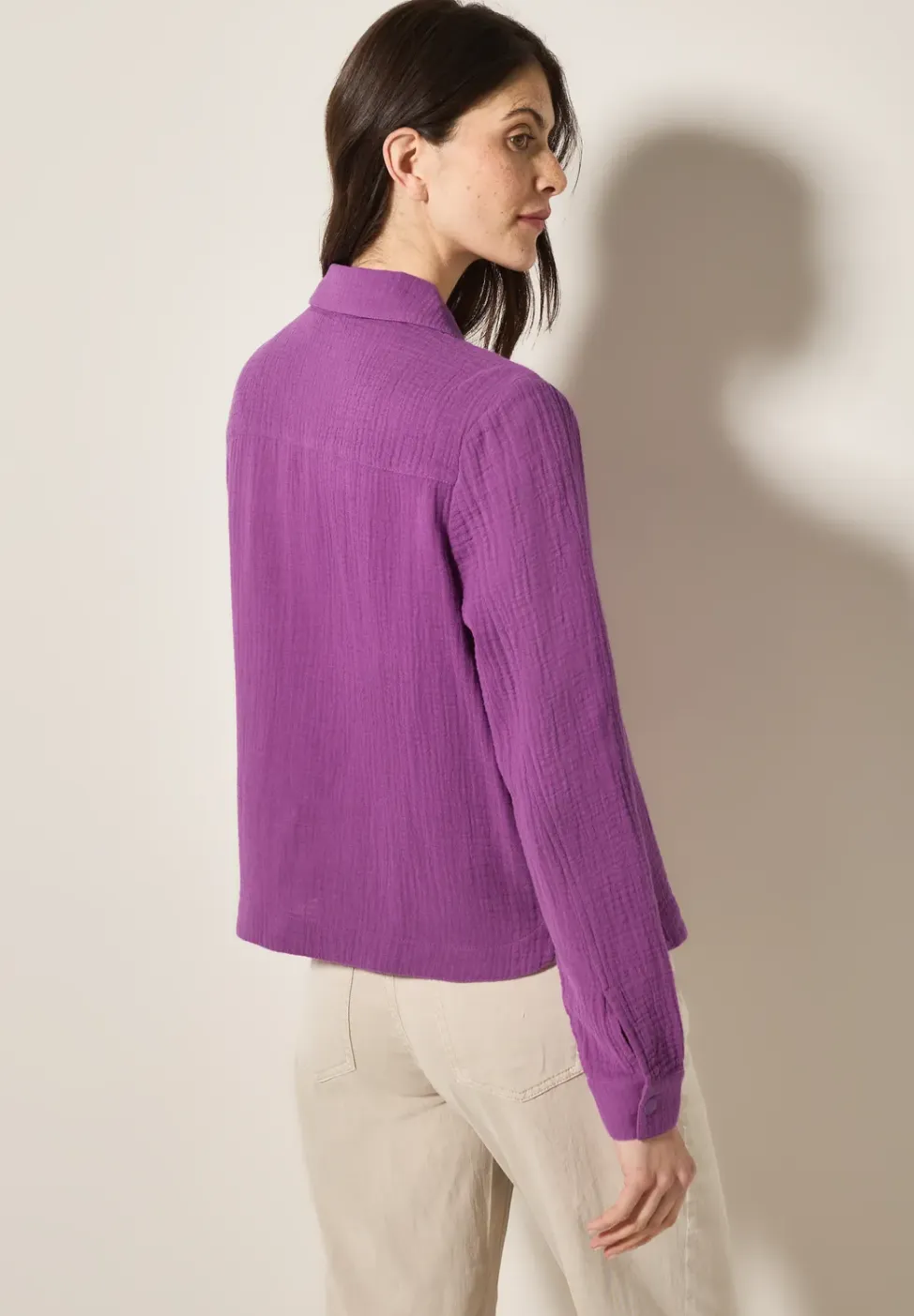Mousseline overhemd