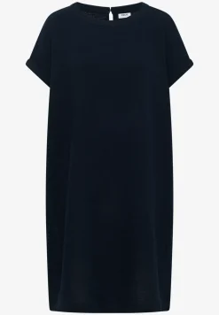 Mousseline jurk met korte mouwen