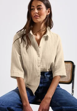 Mousseline overhemd blouse