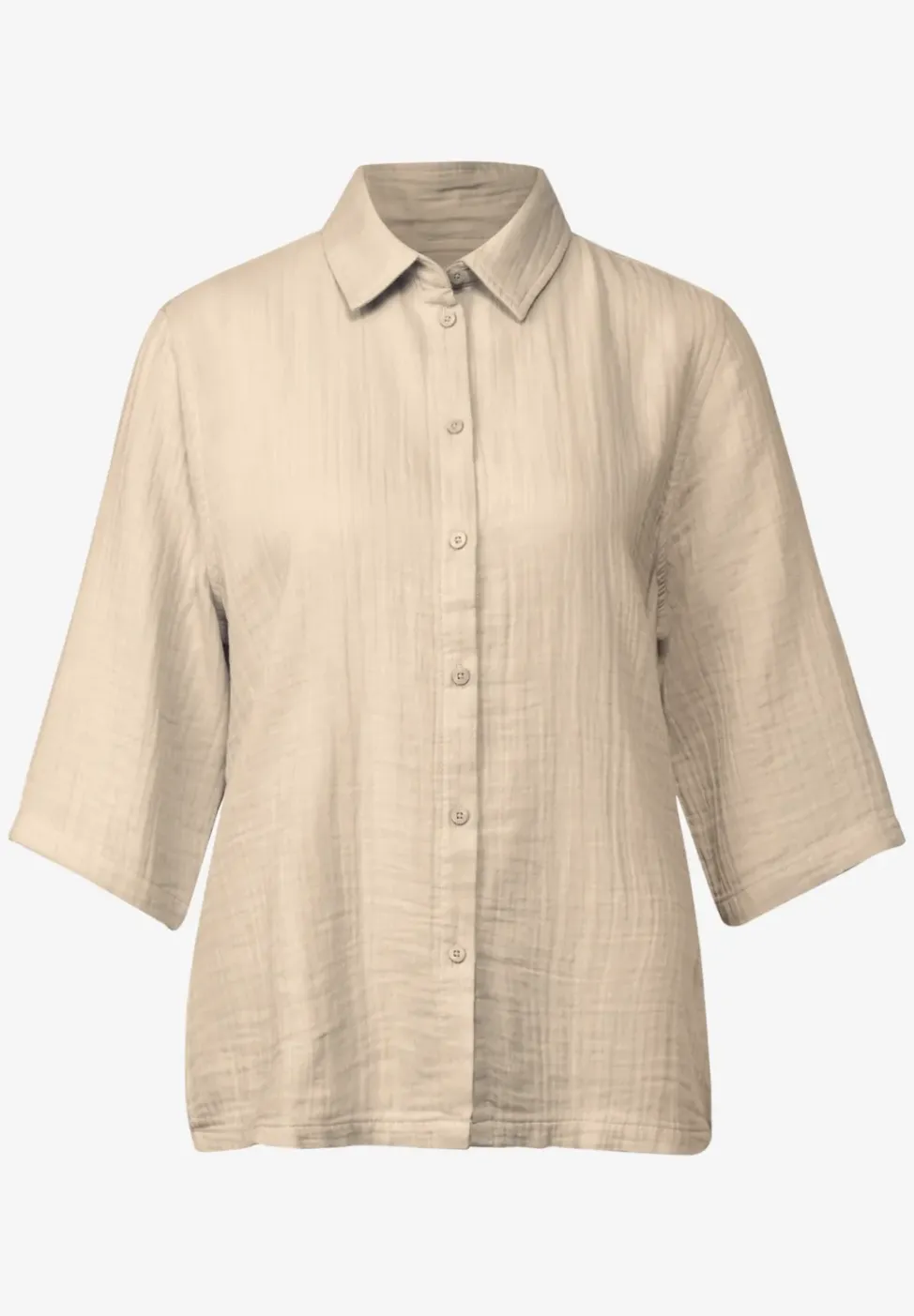Mousseline overhemd blouse